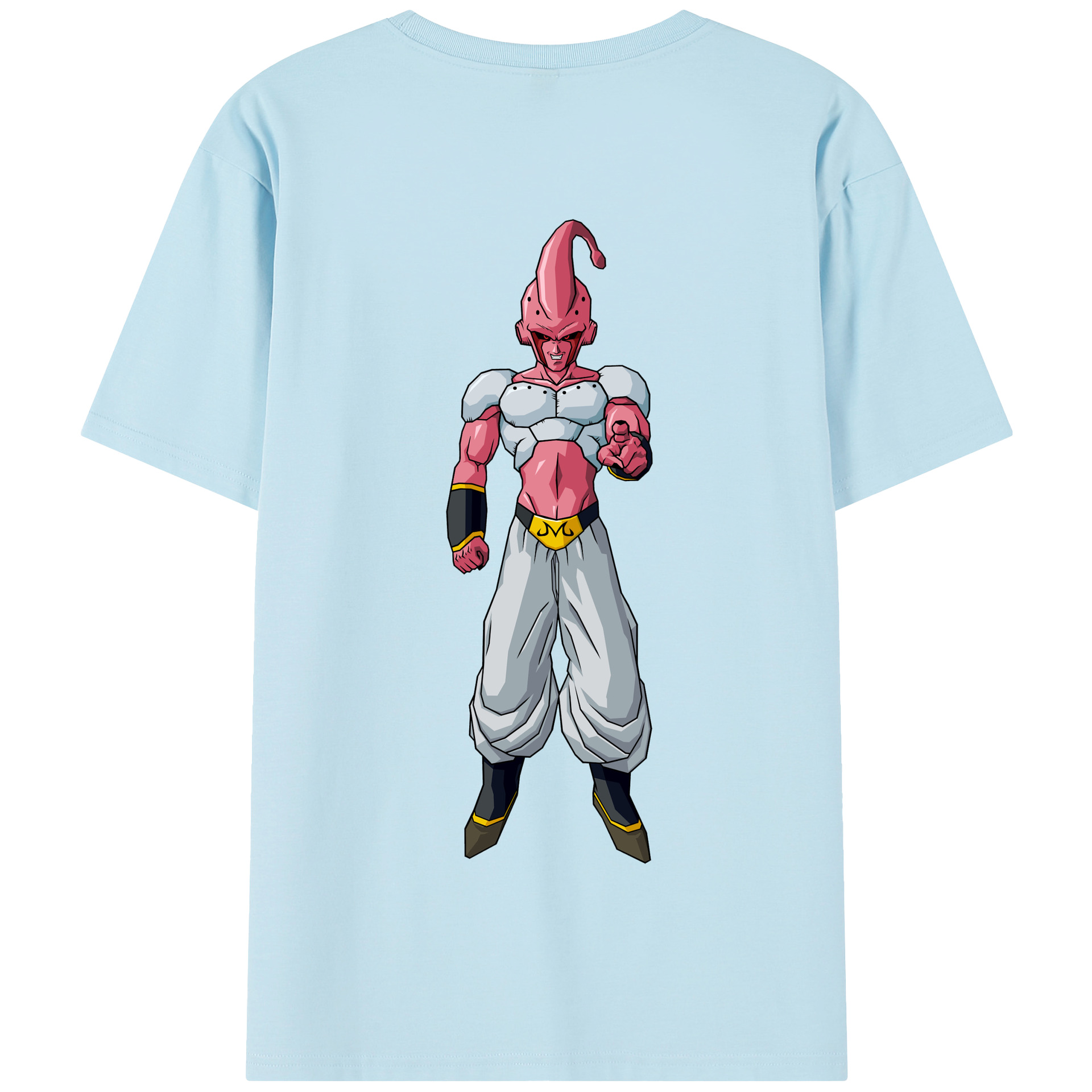（画像用） ドラゴンボール 魔人ブウ DRAGON BALL Majin Buu 綿100％半袖Tシャツ（背面プリント）
